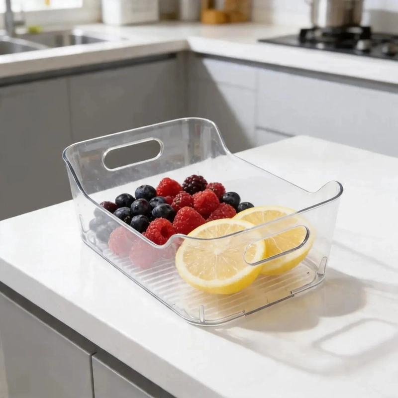 CAJA ORGANIZADORA TRANSPARENTE PARA REFRIGERADOR 30 CM - 5