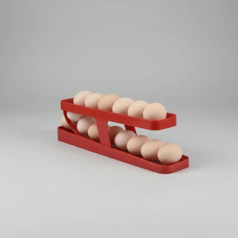 DISPENSADOR ORGANIZADOR DE HUEVOS AUTOMATICO PARA 14 UNIDADES - 7