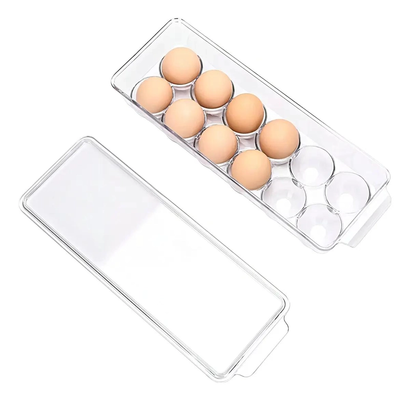 ORGANIZADOR ACRILICO PARA 12 HUEVOS CON TAPA TRANSPARENTE - 7