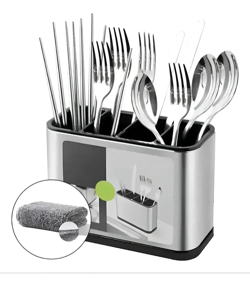ESCURRIDOR DE UTENSILIOS DE COCINA EN ACERO INOXIDABLE - 3