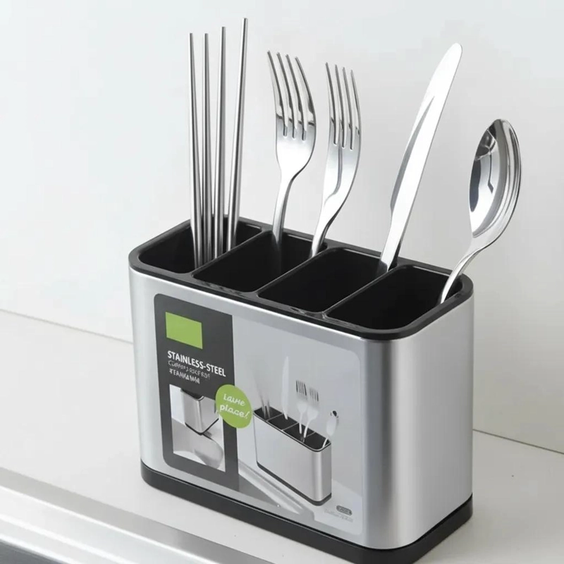 ESCURRIDOR DE UTENSILIOS DE COCINA EN ACERO INOXIDABLE - 5