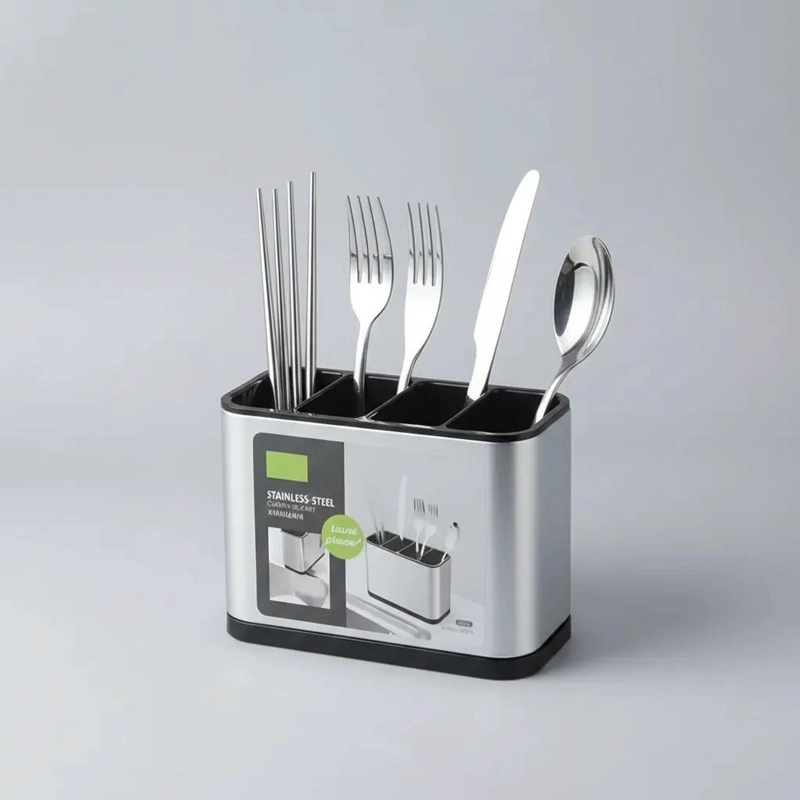 ESCURRIDOR DE UTENSILIOS DE COCINA EN ACERO INOXIDABLE - 6