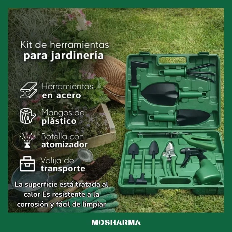 SET DE HERRAMIENTAS PARA JARDINERIA 11 PIEZAS - 2