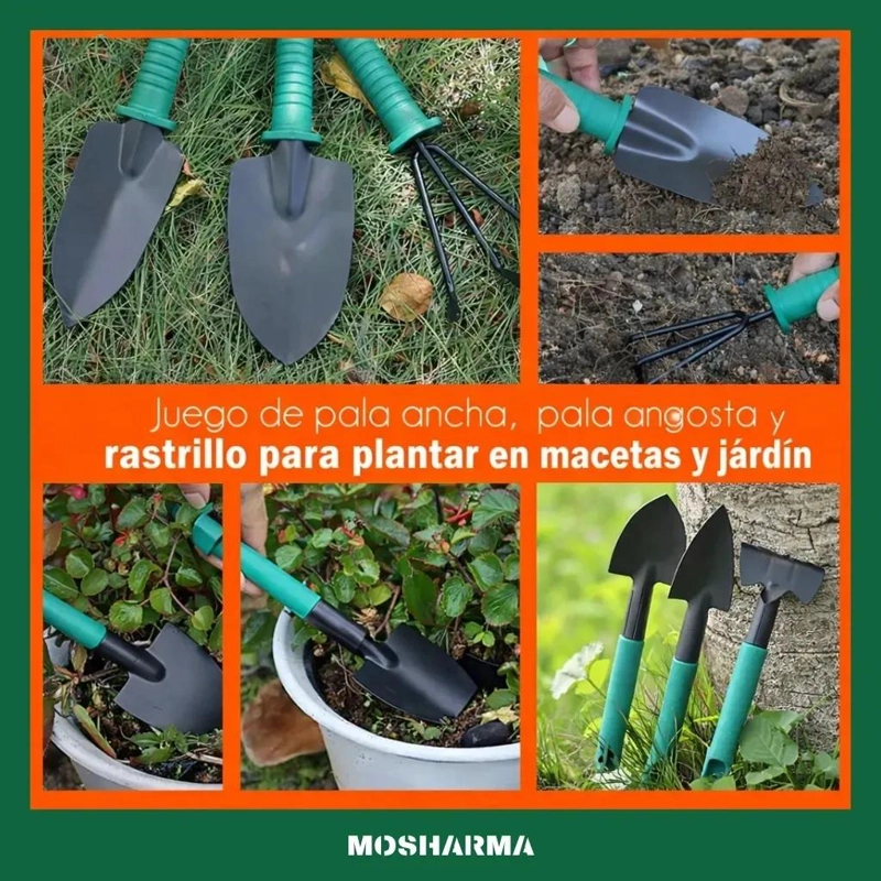 SET DE HERRAMIENTAS PARA JARDINERIA 11 PIEZAS - 3