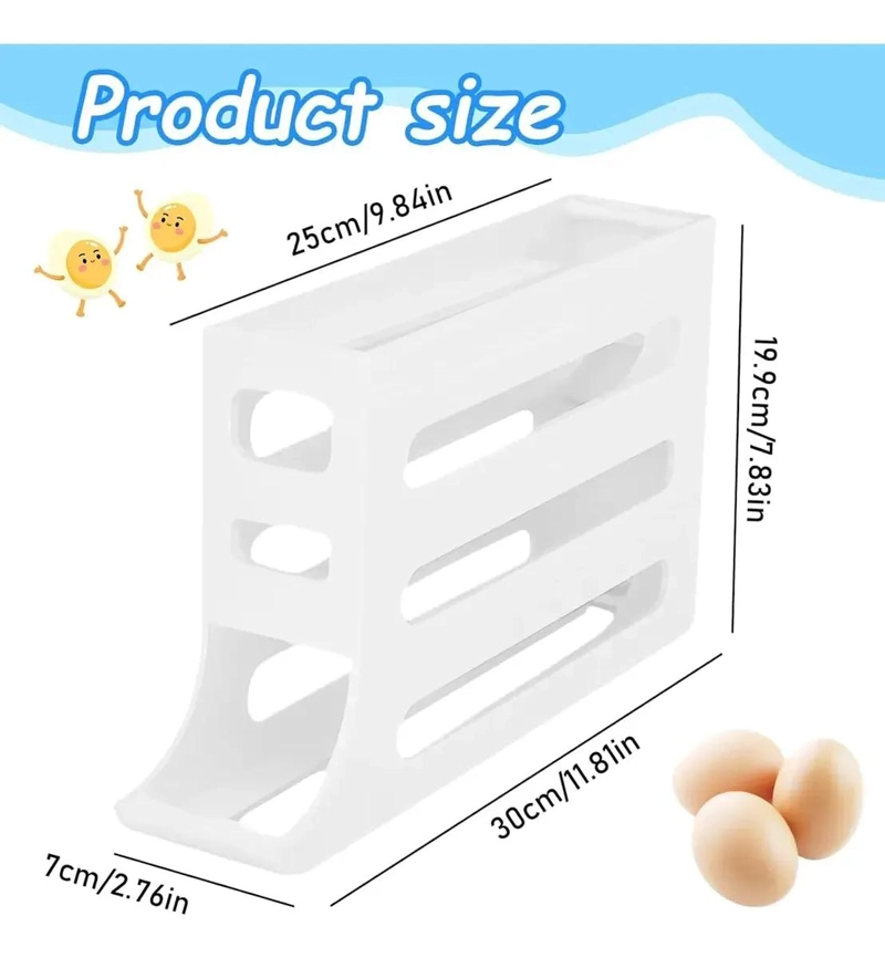 ORGANIZADOR DE HUEVOS PARA REFRIGERADOR CON 12 CAVIDADES - 3
