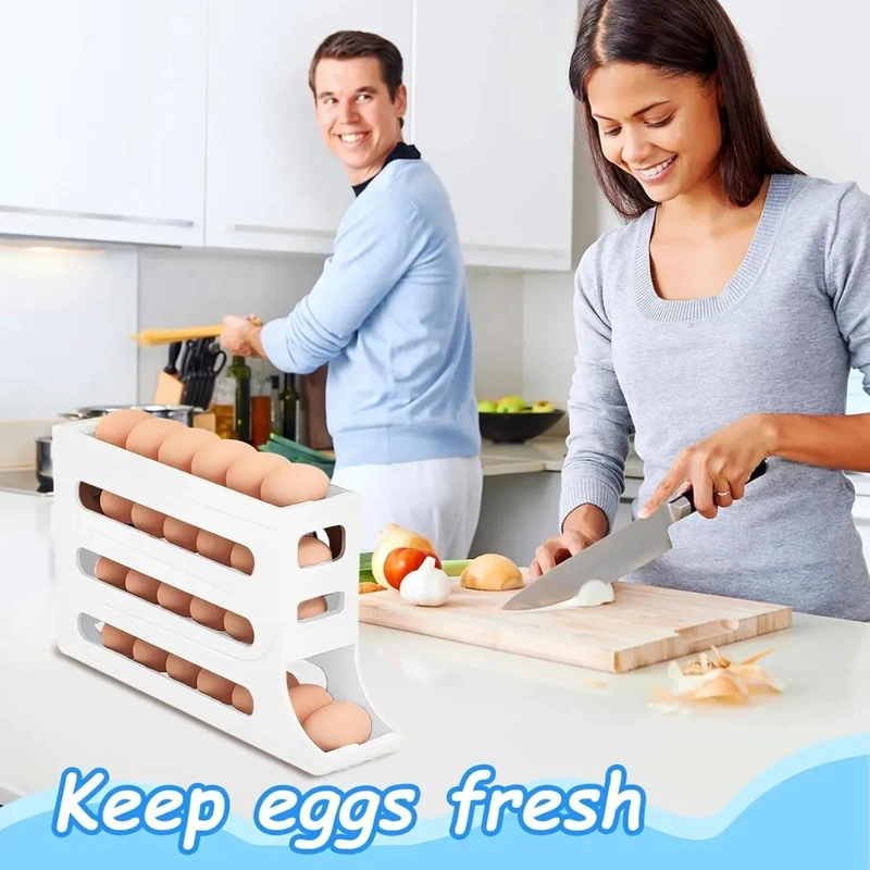 ORGANIZADOR DE HUEVOS PARA REFRIGERADOR CON 12 CAVIDADES - 4