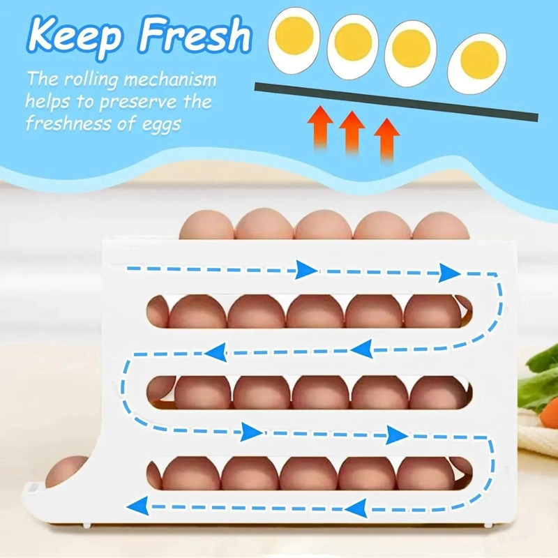 ORGANIZADOR DE HUEVOS PARA REFRIGERADOR CON 12 CAVIDADES - 5