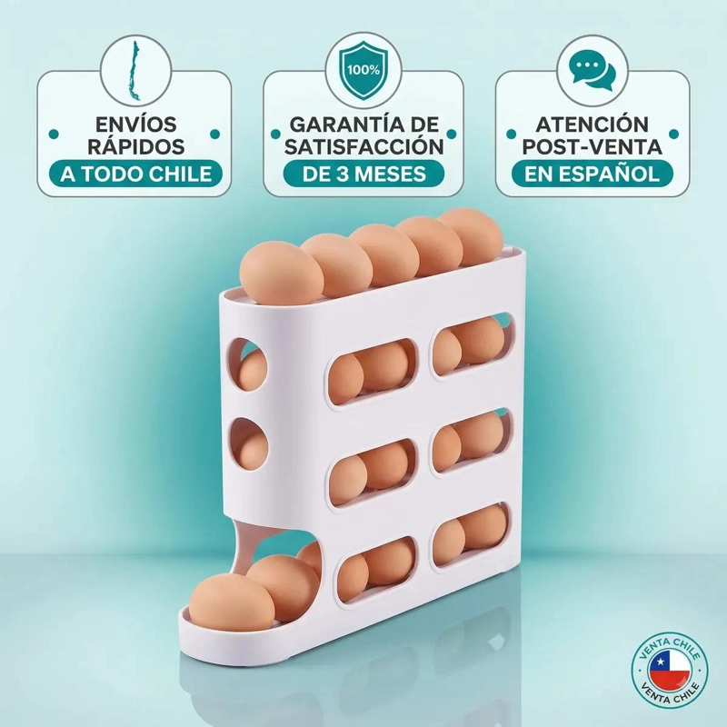 ORGANIZADOR VERTICAL DE HUEVOS PARA 24 UNIDADES EN 4 NIVELES - 6