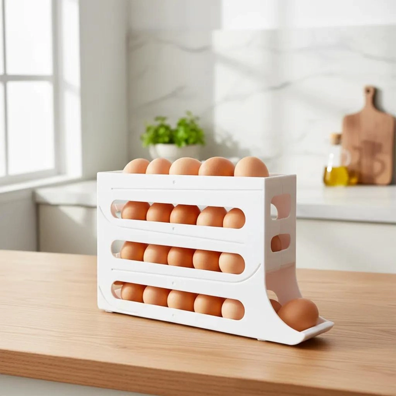 DISPENSADOR ORGANIZADOR DE HUEVOS PARA REFRIGERADOR - 2
