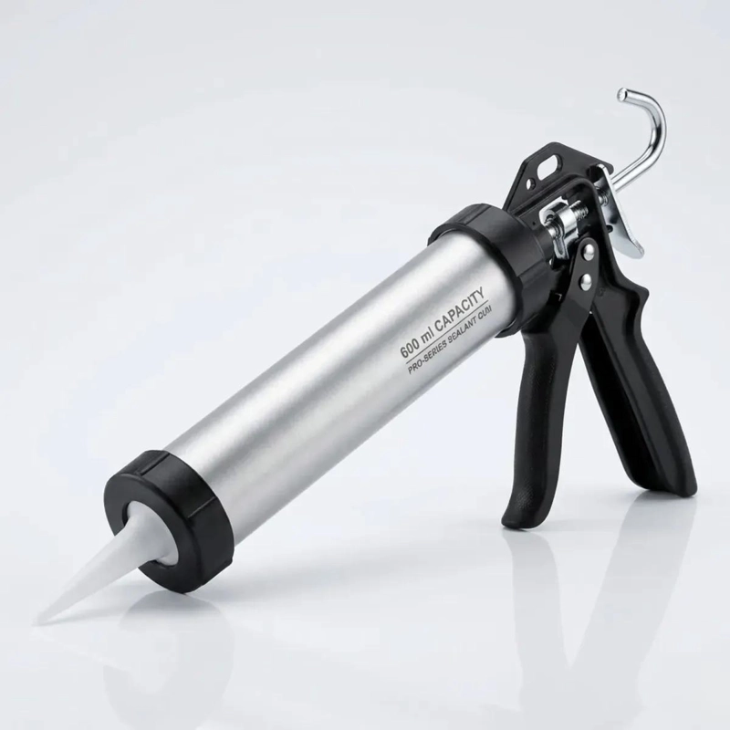 PISTOLA CALAFATERA PROFESIONAL 600ML ALUMINIO - 1