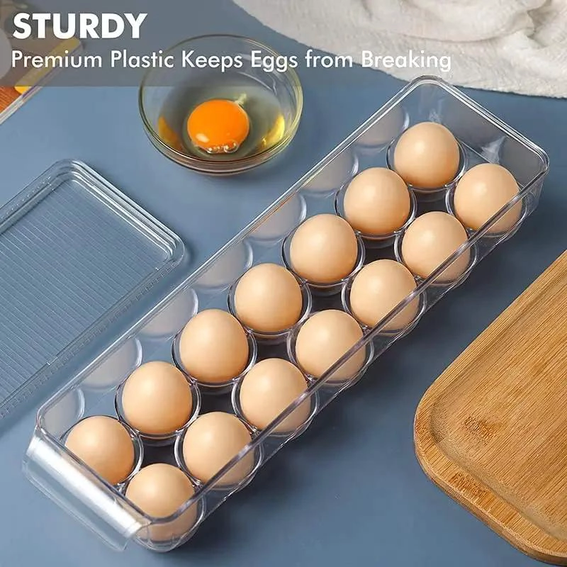 CONTENEDOR APILABLE DE PLASTICO PARA 14 HUEVOS FRESCOS - 4