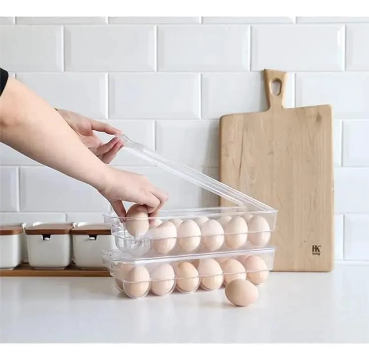 CONTENEDOR APILABLE DE PLASTICO PARA 14 HUEVOS FRESCOS - 5