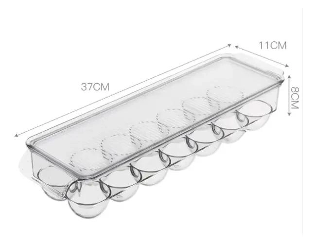 CONTENEDOR APILABLE DE PLASTICO PARA 14 HUEVOS FRESCOS - 8