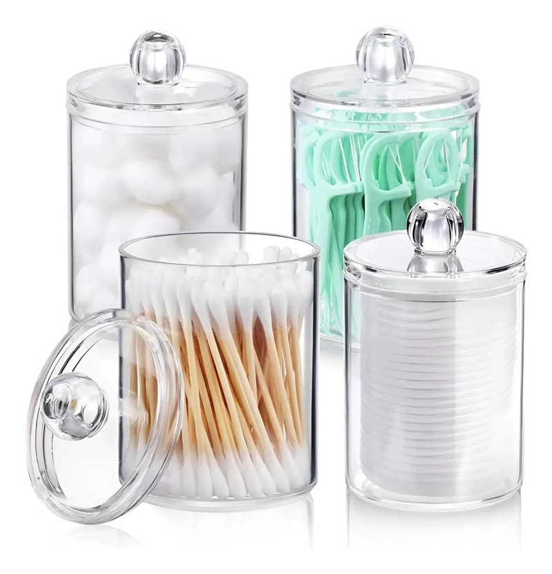 ORGANIZADOR ACRILICO PARA COSME TICOS Y ACCESORIOS 4 PIEZAS - 1