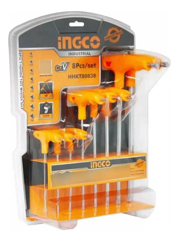 JUEGO DE LLAVE TORX 8 PIEZAS COLOR AMARILLO - 2