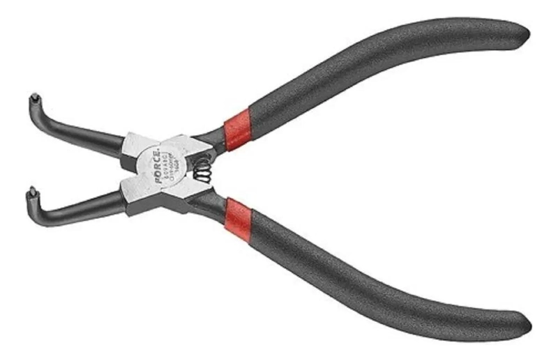 ALICATE CURVO 90° DE 7'' PARA ANILLOS ELASTICOS - 1