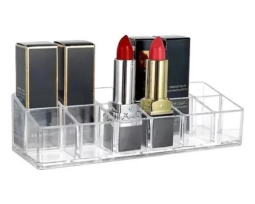 ORGANIZADOR ACRILICO TRANSPARENTE PARA 9 LABIALES - 3