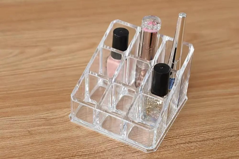 ORGANIZADOR ACRILICO TRANSPARENTE PARA 9 LABIALES - 4