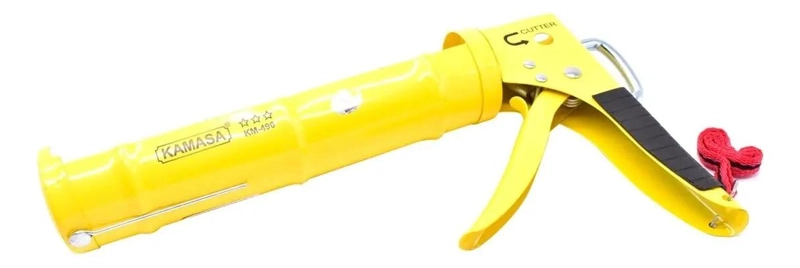 PISTOLA DE ALUMINIO ERGONOMICA AMARILLA 33 CM - 1