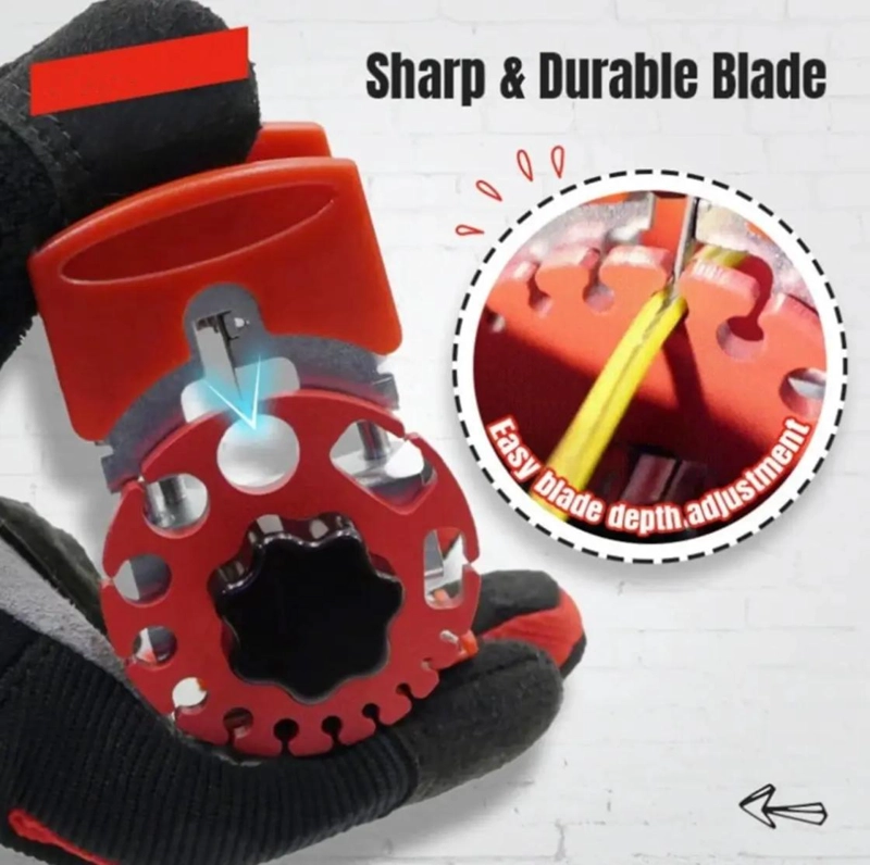 PELACABLES MULTIFUNCIONAL DE MANO ROJO - 6