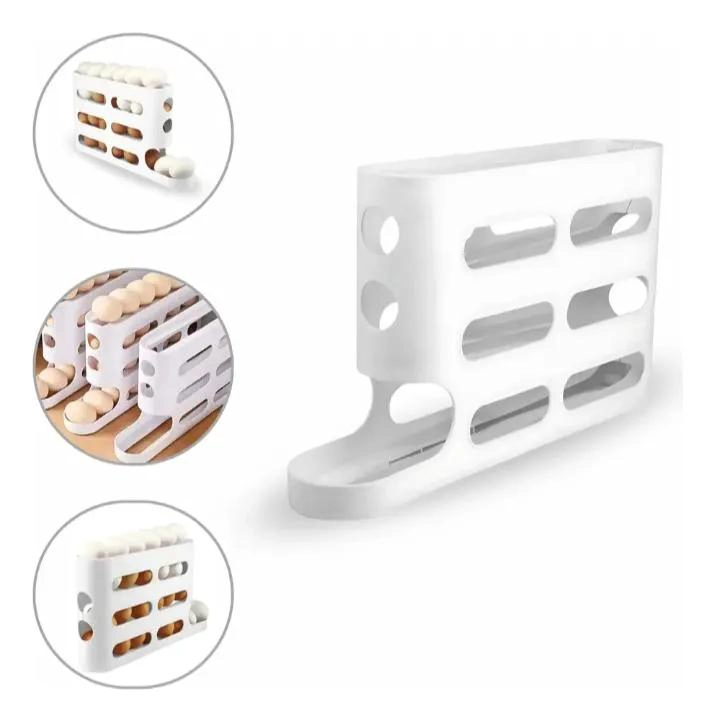 ORGANIZADOR DE HUEVOS VERTICAL DE TRES NIVELES PARA 30 HUEVOS - 1