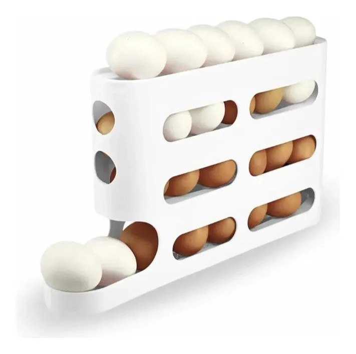 ORGANIZADOR DE HUEVOS VERTICAL DE TRES NIVELES PARA 30 HUEVOS - 2