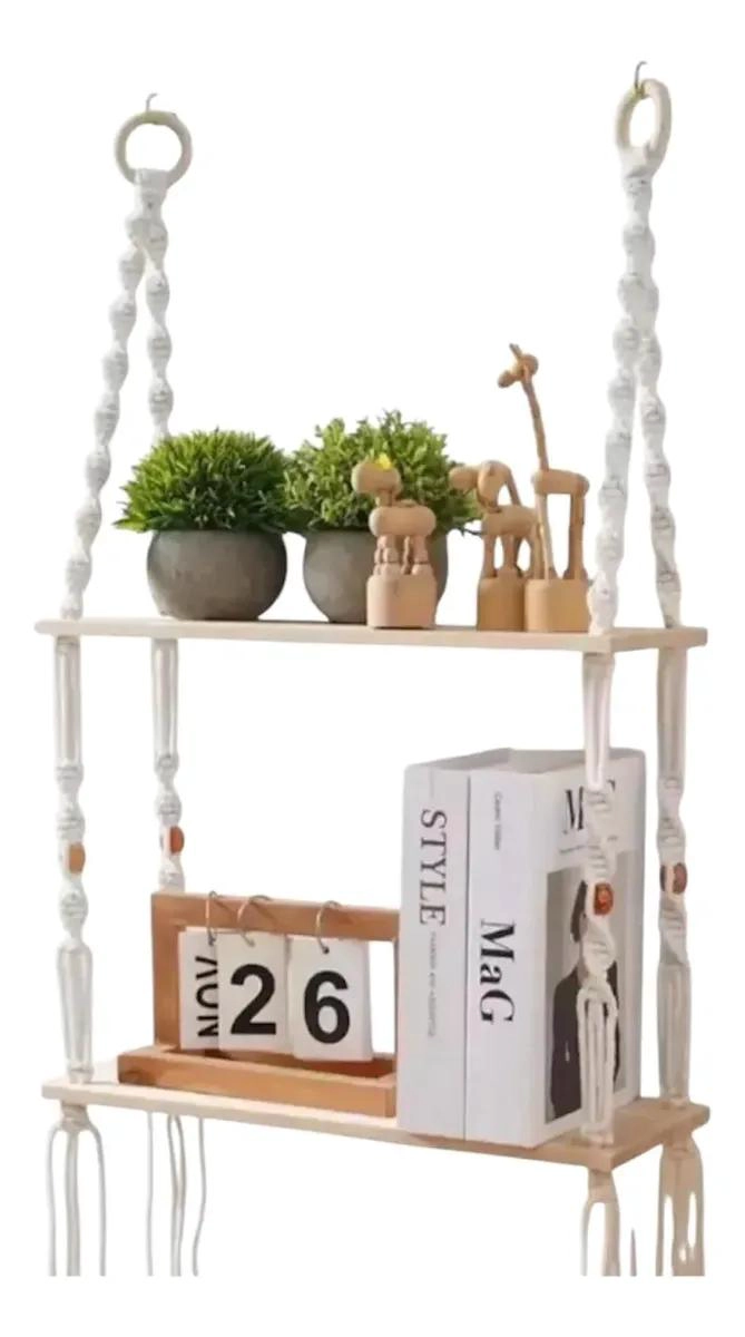 COLGANTE DE MACRAME  DECORATIVO PARA ORGANIZAR ESPACIOS - 1