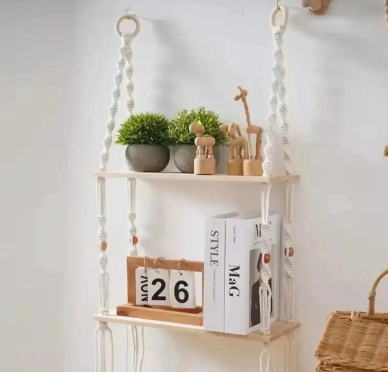 COLGANTE DE MACRAME  DECORATIVO PARA ORGANIZAR ESPACIOS - 2