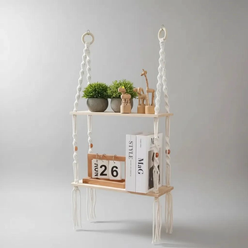 COLGANTE DE MACRAME  DECORATIVO PARA ORGANIZAR ESPACIOS - 4