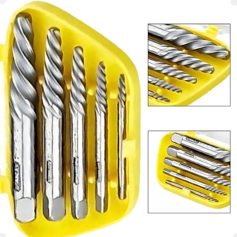 JUEGO EXTRACTOR DE TORNILLOS 5 PIEZAS - 10