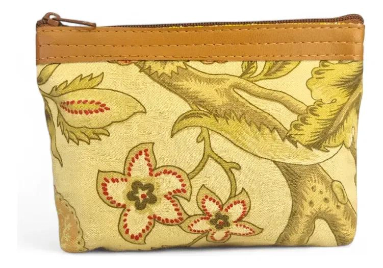 ESTUCHE COSMETIQUERO VINTAGE VERDE CLARO PARA ACCESORIOS - 4