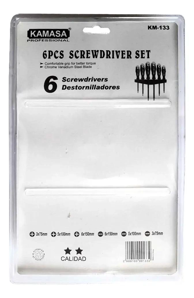 SET DE 6 DESTORNILLADORES AISLADOS 1000V - 2