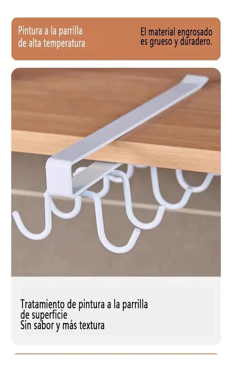 GANCHO COLGANTE PARA ALMACENAMIENTO EN COCINA - 7