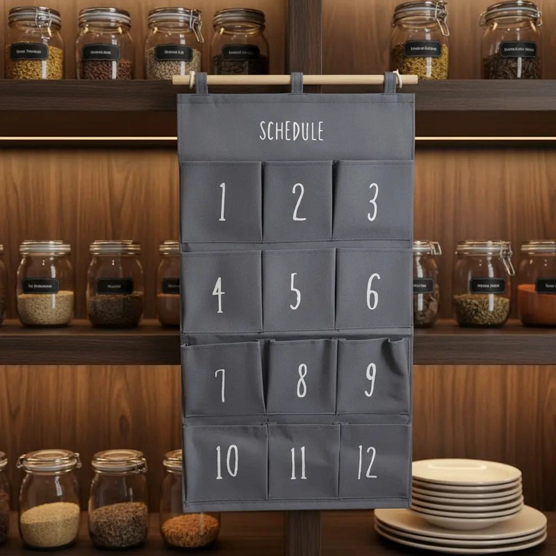 ORGANIZADOR AZUL PARA 12 ESPACIOS CON DISEÑO MODERNO - 1