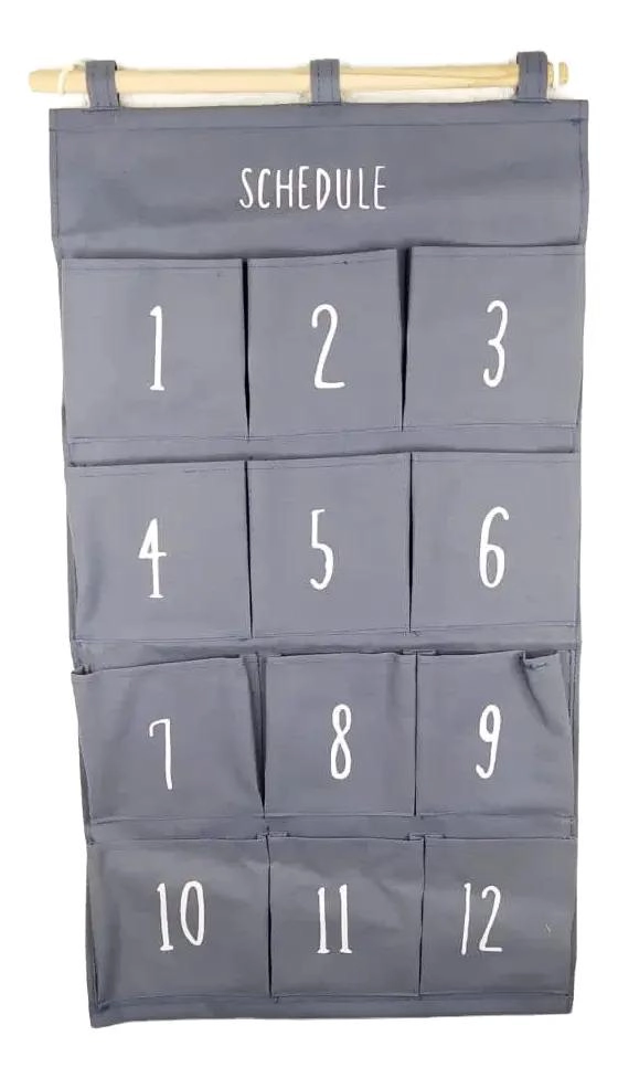 ORGANIZADOR AZUL PARA 12 ESPACIOS CON DISEÑO MODERNO - 3