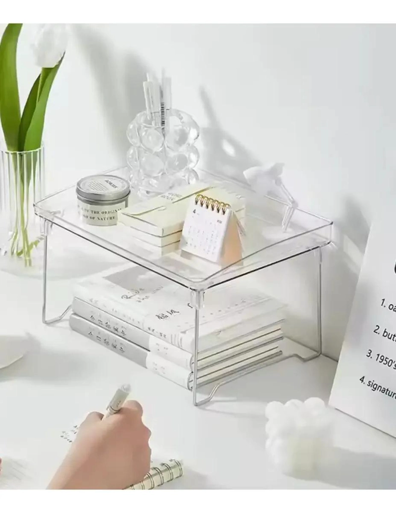 REPISA ACRILICA APILABLE PARA ORGANIZAR PLATOS Y TAZAS - 1
