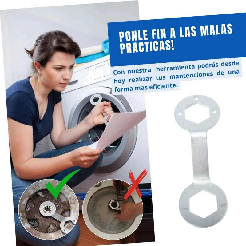LLAVE UNIVERSAL PARA LAVADORAS 38 MM Y 36 MM - 4