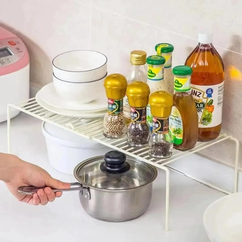 ORGANIZADOR DE COCINA EXTENDIBLE PARA ALMACENAMIENTO BLANCO - 1