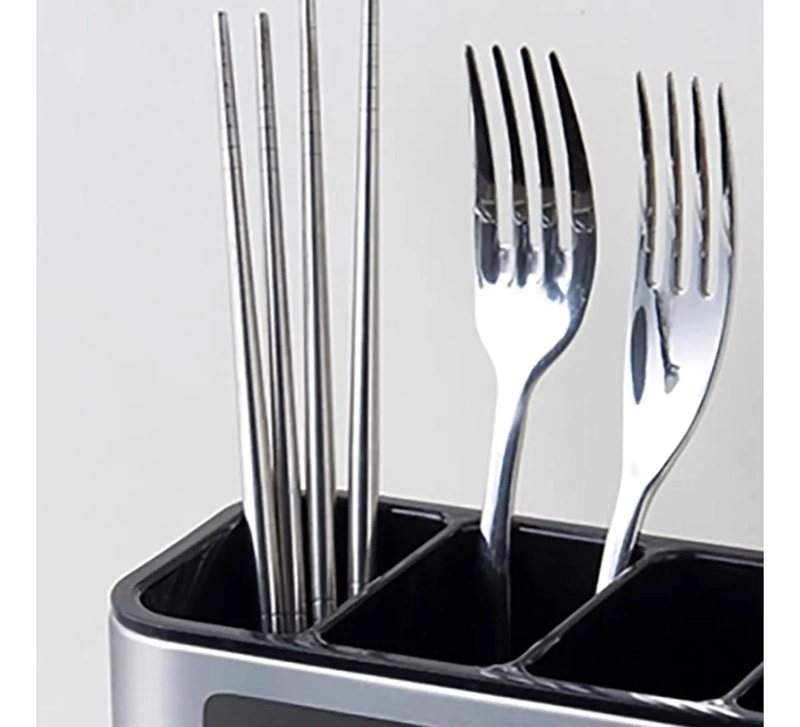 ORGANIZADOR DE UTENSILIOS DE COCINA DE ACERO INOXIDABLE - 4