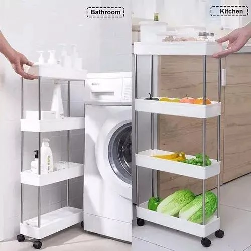 CARRO ORGANIZADOR DELGADO CON RUEDAS PARA COCINA Y BAÑO - 2