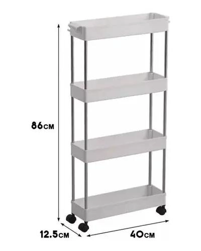 CARRO ORGANIZADOR DELGADO CON RUEDAS PARA COCINA Y BAÑO - 5