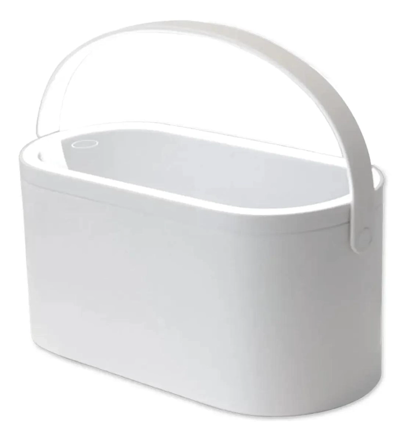 ORGANIZADOR PORTATIL DE MAQUILLAJE CON ESPEJO Y LUZ LED - 1
