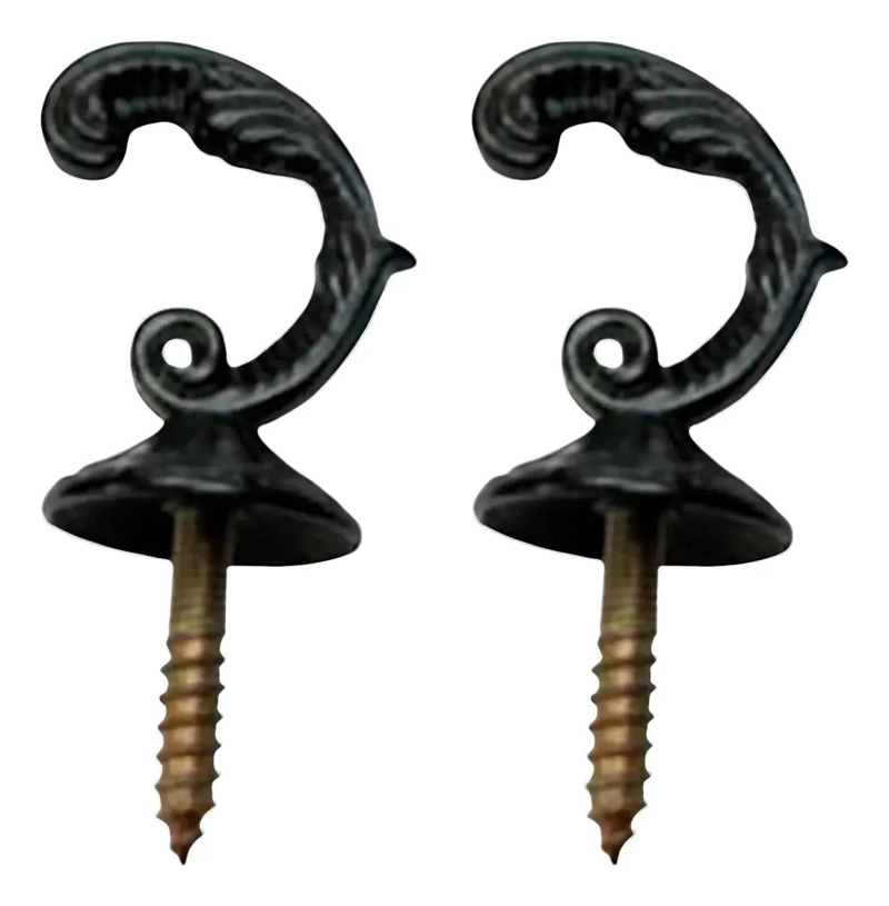 PERCHA MULTIFUNCIONAL NEGRA DE METAL PARA COLGAR - 1