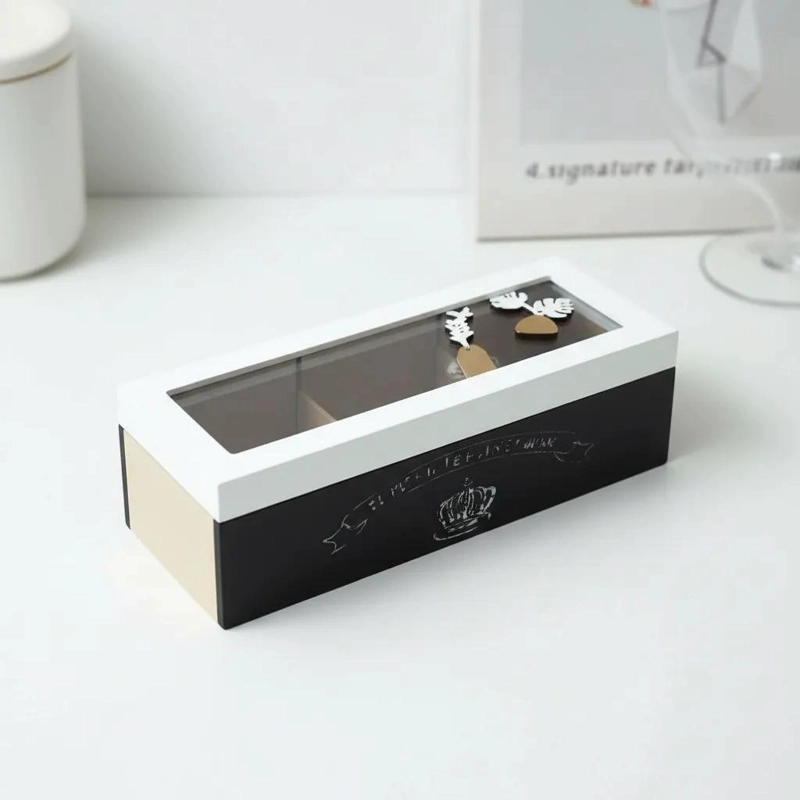 ORGANIZADOR DE TE  E INFUSIONES EN COLOR NEGRO Y BLANCO - 2