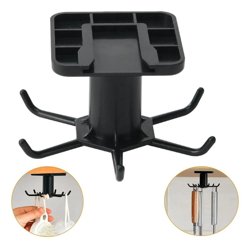GANCHOS DE COCINA GIRATORIOS PARA UTENSILIOS Y ORGANIZACION - 1
