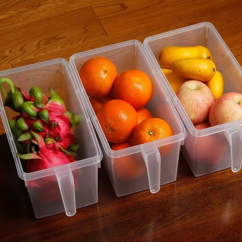 CONTENEDOR ORGANIZADOR PARA REFRIGERADOR Y DESPENSA CON TAPA - 3