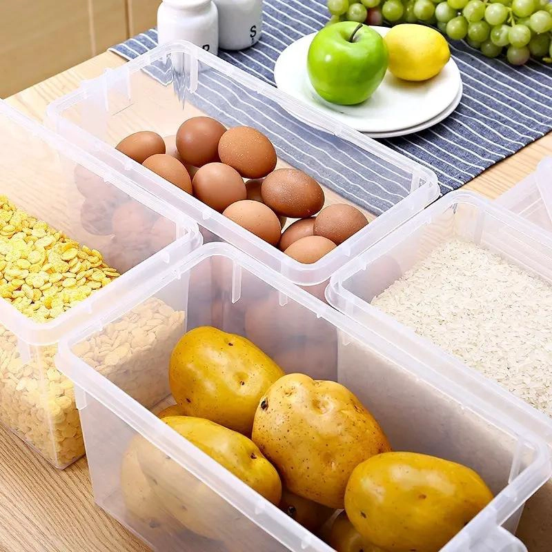 CONTENEDOR ORGANIZADOR PARA REFRIGERADOR Y DESPENSA CON TAPA - 8