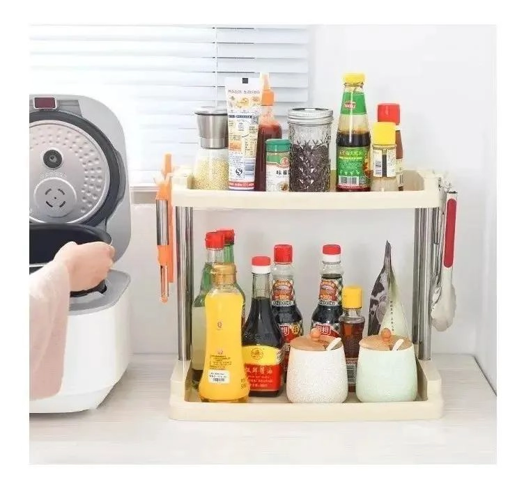 ORGANIZADOR MULTIFUNCIONAL DE 2 NIVELES PARA COCINA Y BAÑO - 3