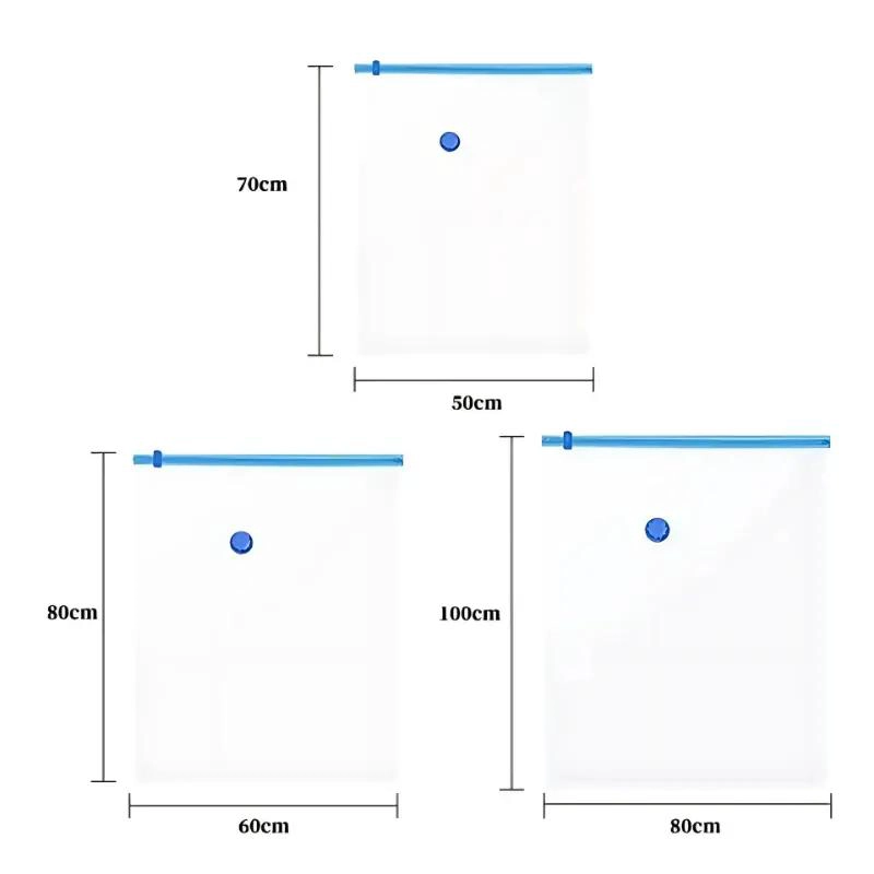 PACK DE 5 BOLSAS AL VACIO REUTILIZABLES CON BOMBA MANUAL - 4