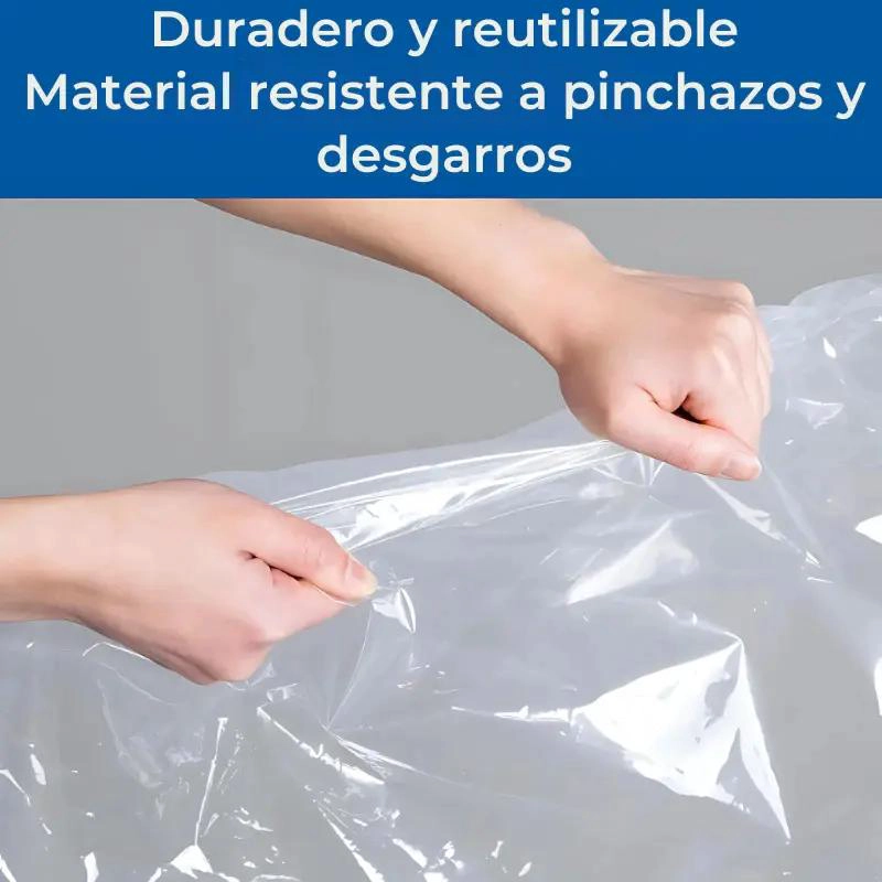 PACK DE 5 BOLSAS AL VACIO REUTILIZABLES CON BOMBA MANUAL - 5